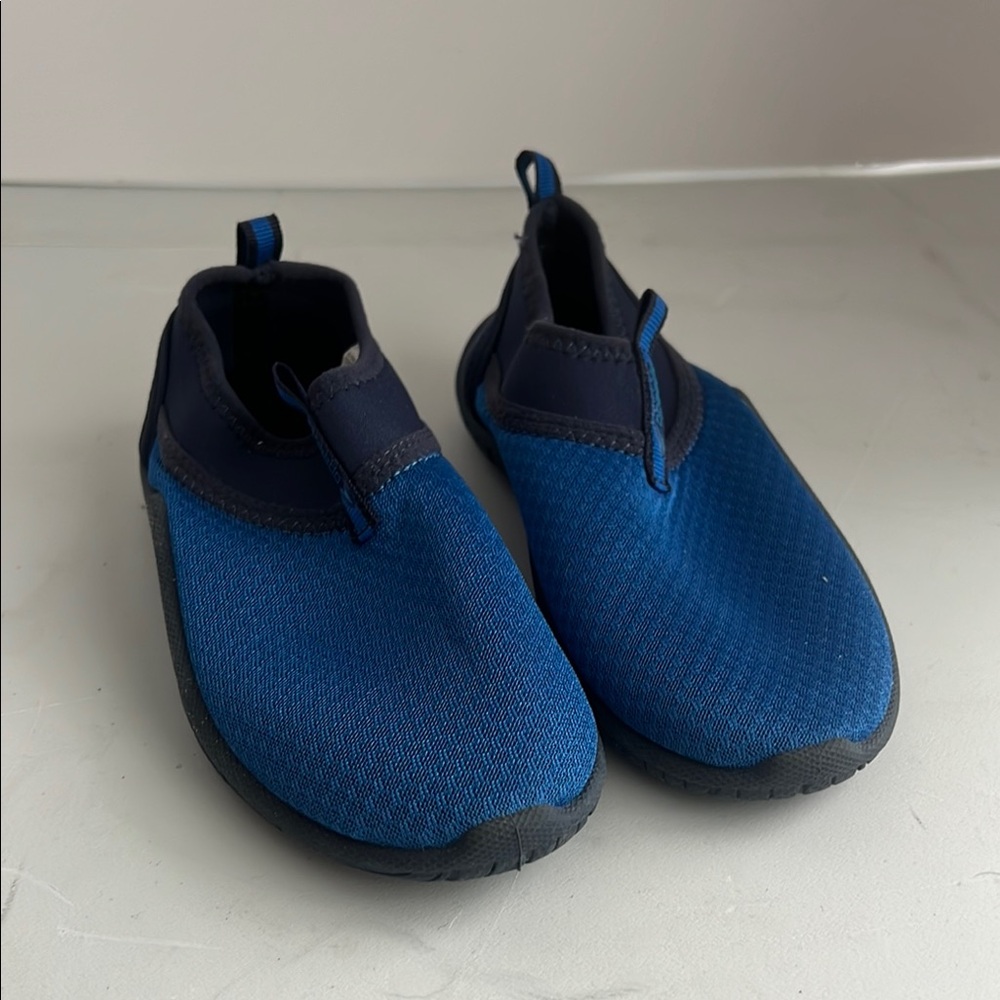 Speedo Kids Blue Slip-On Water Shoes with Breathable Mesh Sz 1